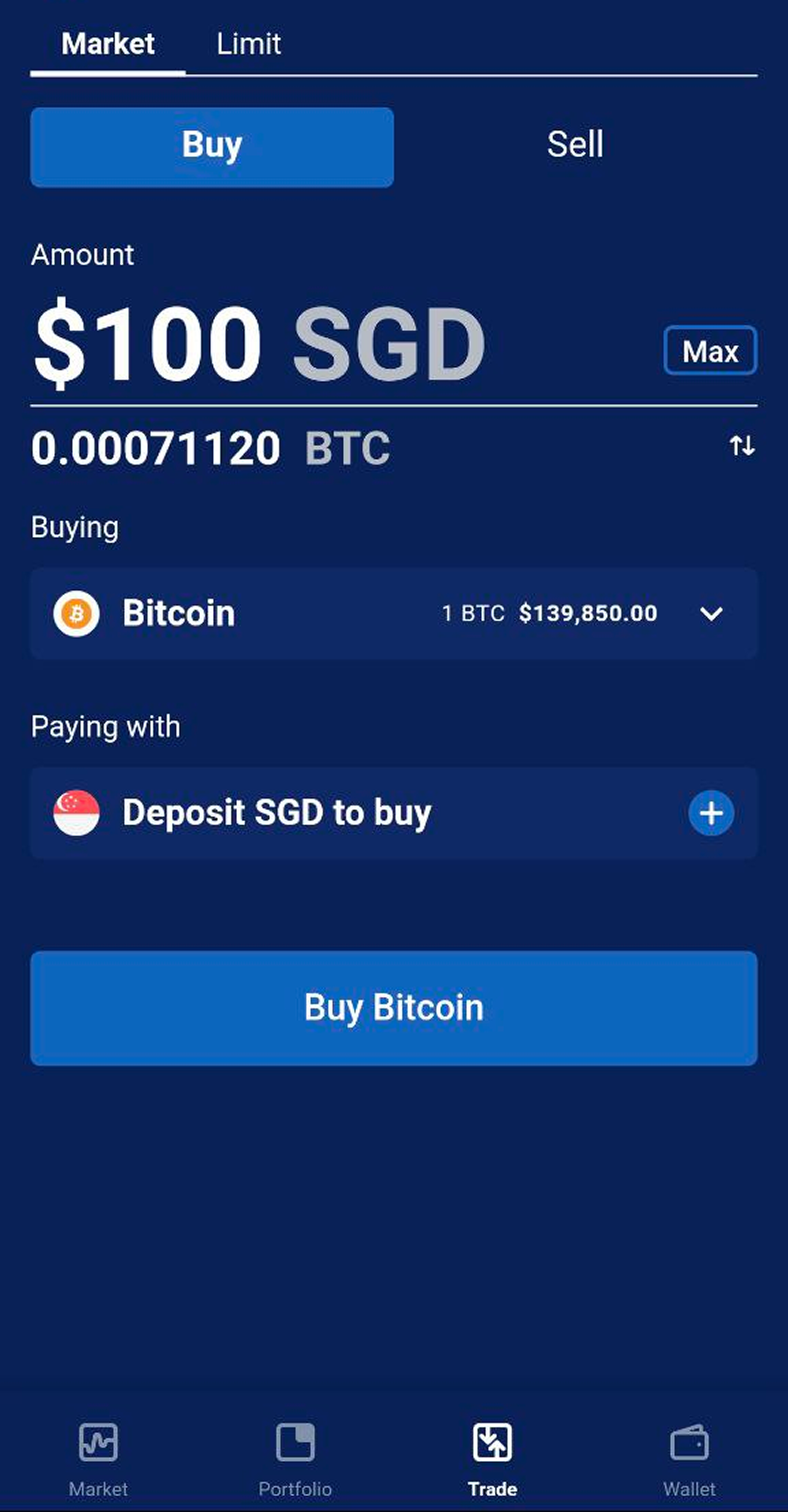 buy crypto with DBS