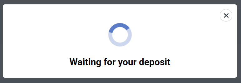 waiting for SGD deposit