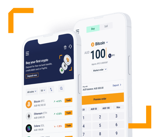 Independent Reserve crypto exchange mobile app