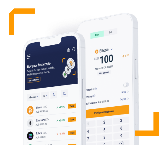 Independent Reserve crypto exchange mobile app