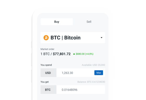 Buy and sell crypto