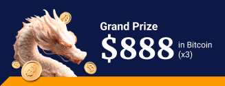 Grand Prize $888 in Bitcoin (x3)