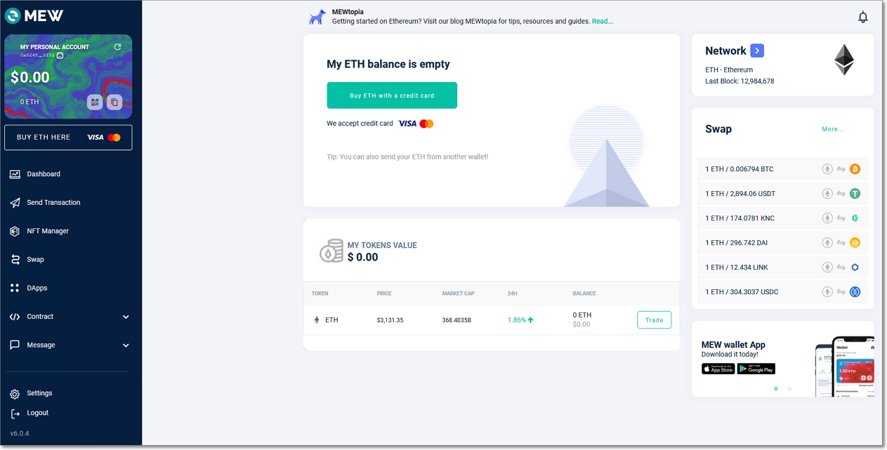 How to create an ETH wallet and sign a message | Independent Reserve