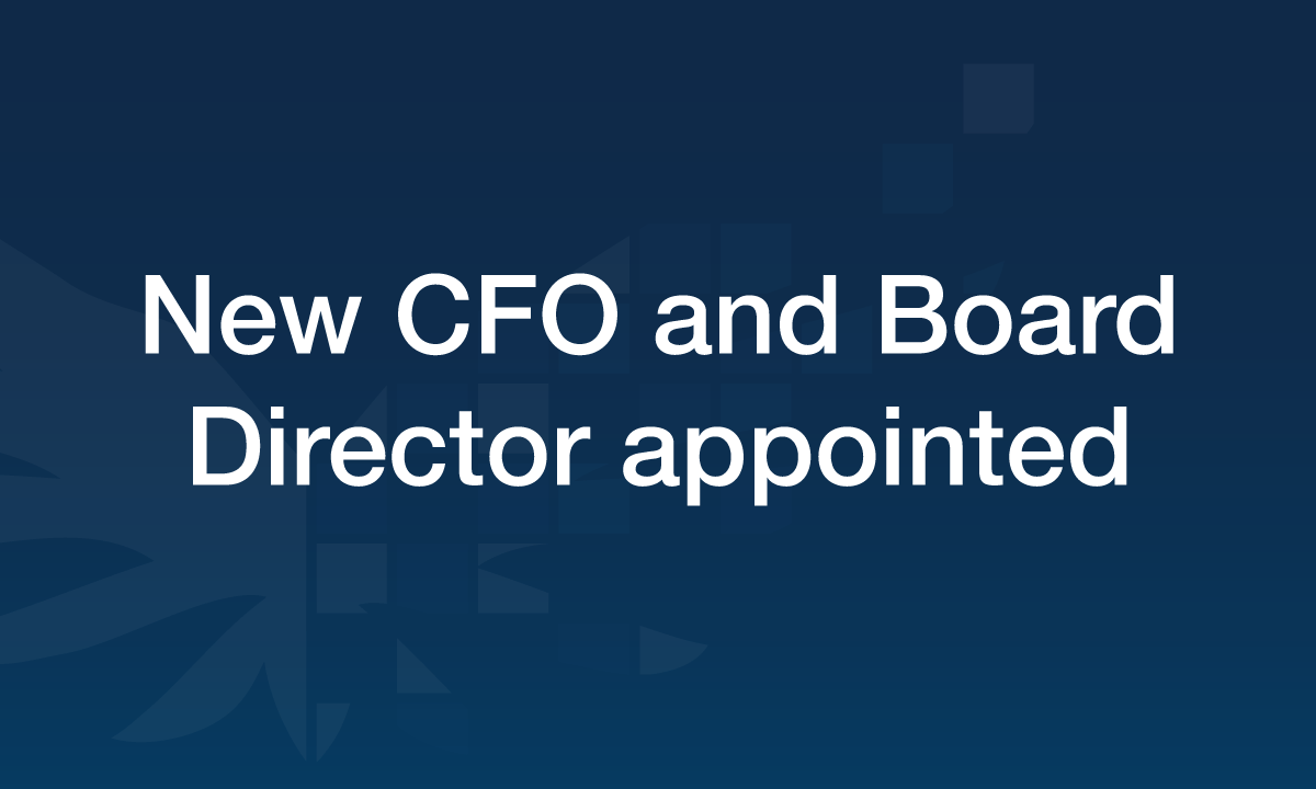 New-CFO-and-Board-Director-appointed