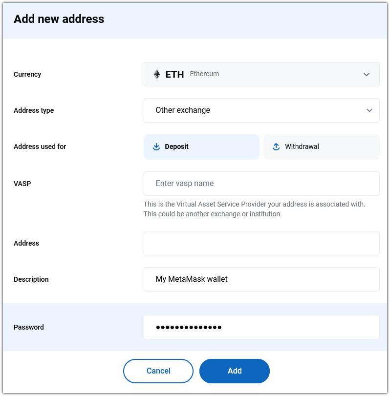 crypto currency address validation