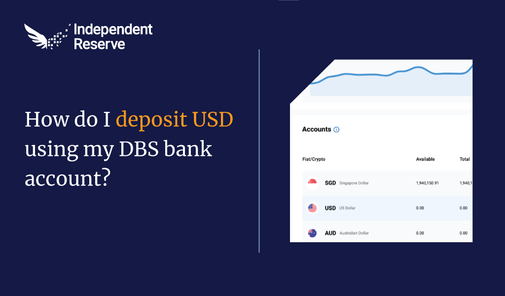 How do I deposit USD using my DBS bank account?