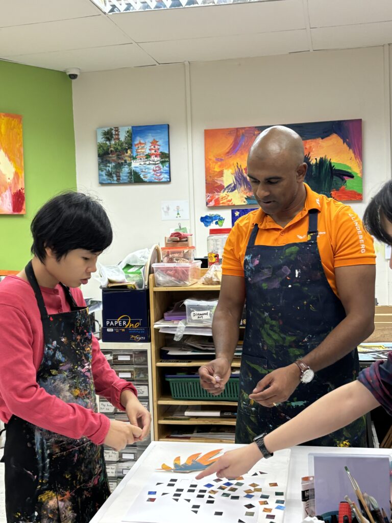 Lasanka Perera, CEO of Independent Reserve Singapore, collaborated with Genine Tham to create 'Soar,' an artwork symbolizing diversity and community, which will be showcased at Independent Reserve’s new office.