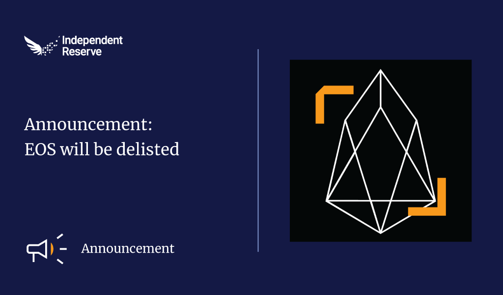 EOS delisted off Independent Reserve