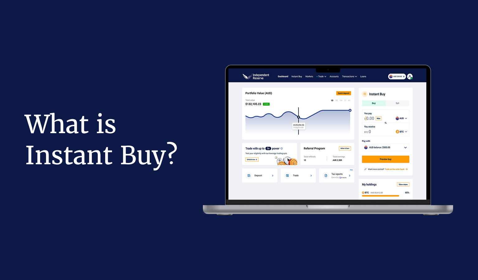 What is Instant Buy on Independent Reserve